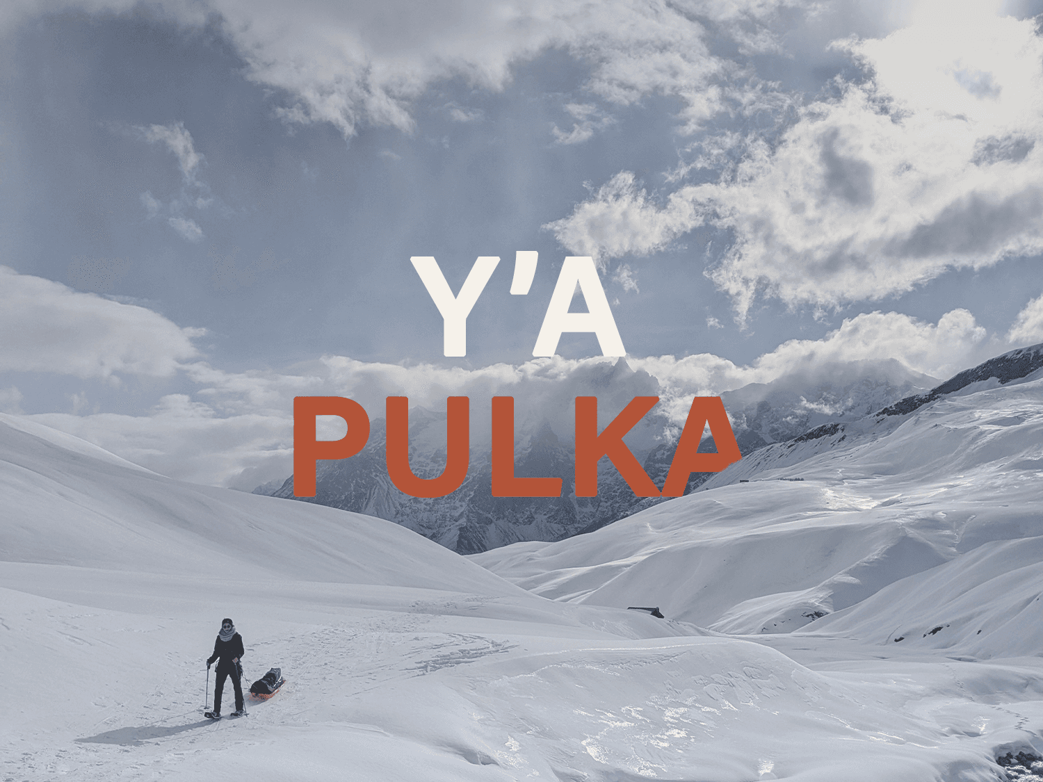 Pulka bivuac raquetas en la Meseta de Emparis