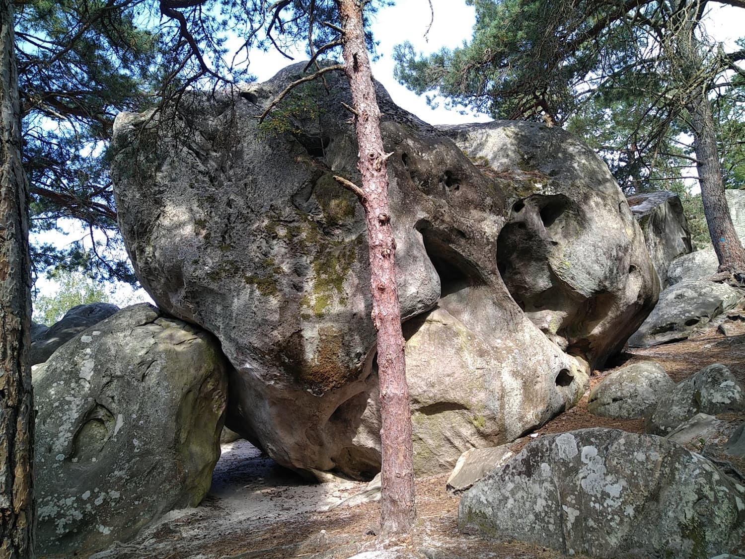 Bien vivant-e-s en medio de las rocas del Paraíso