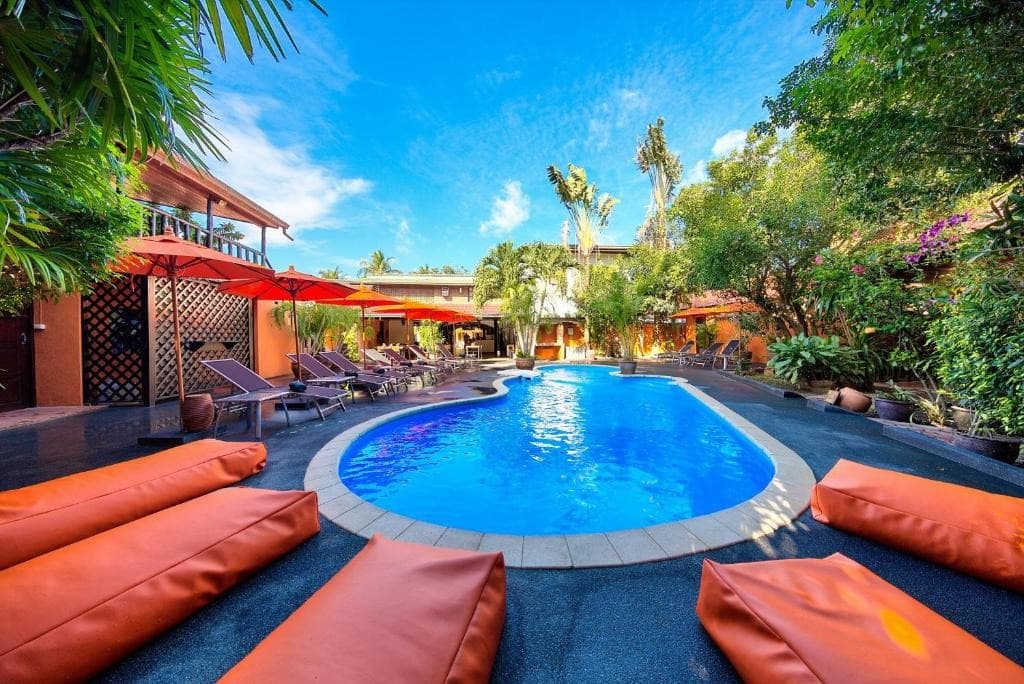 eden bungalows piscine