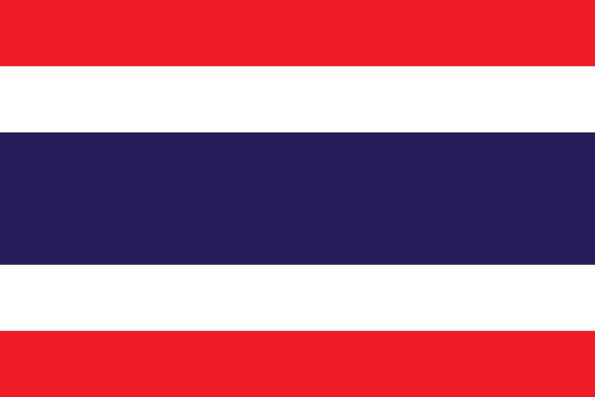 La bandera tailandesa