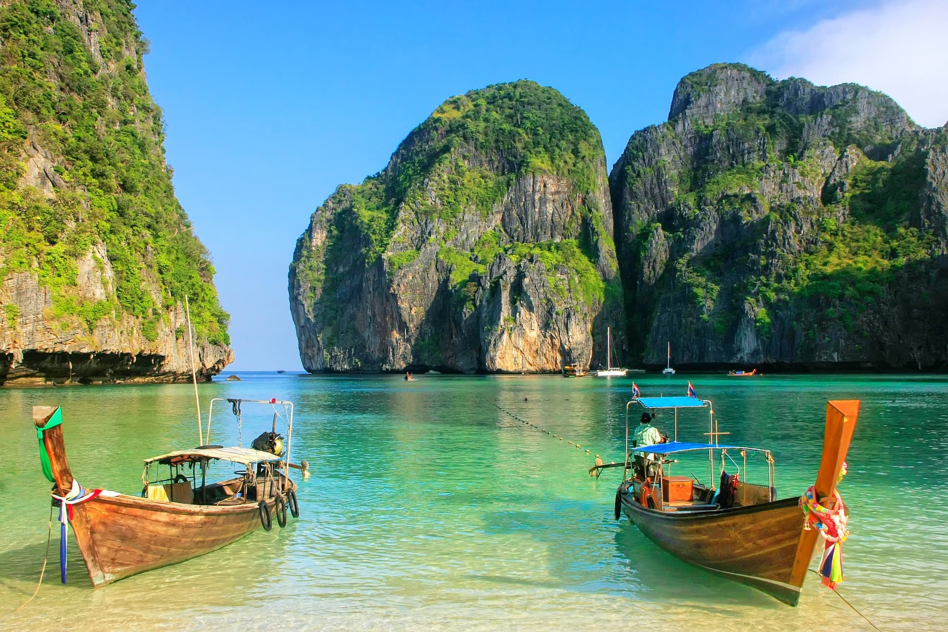 maya bay phi phi leh island krabi province thailand