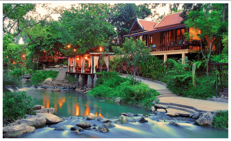 Casa de huéspedes en la selva