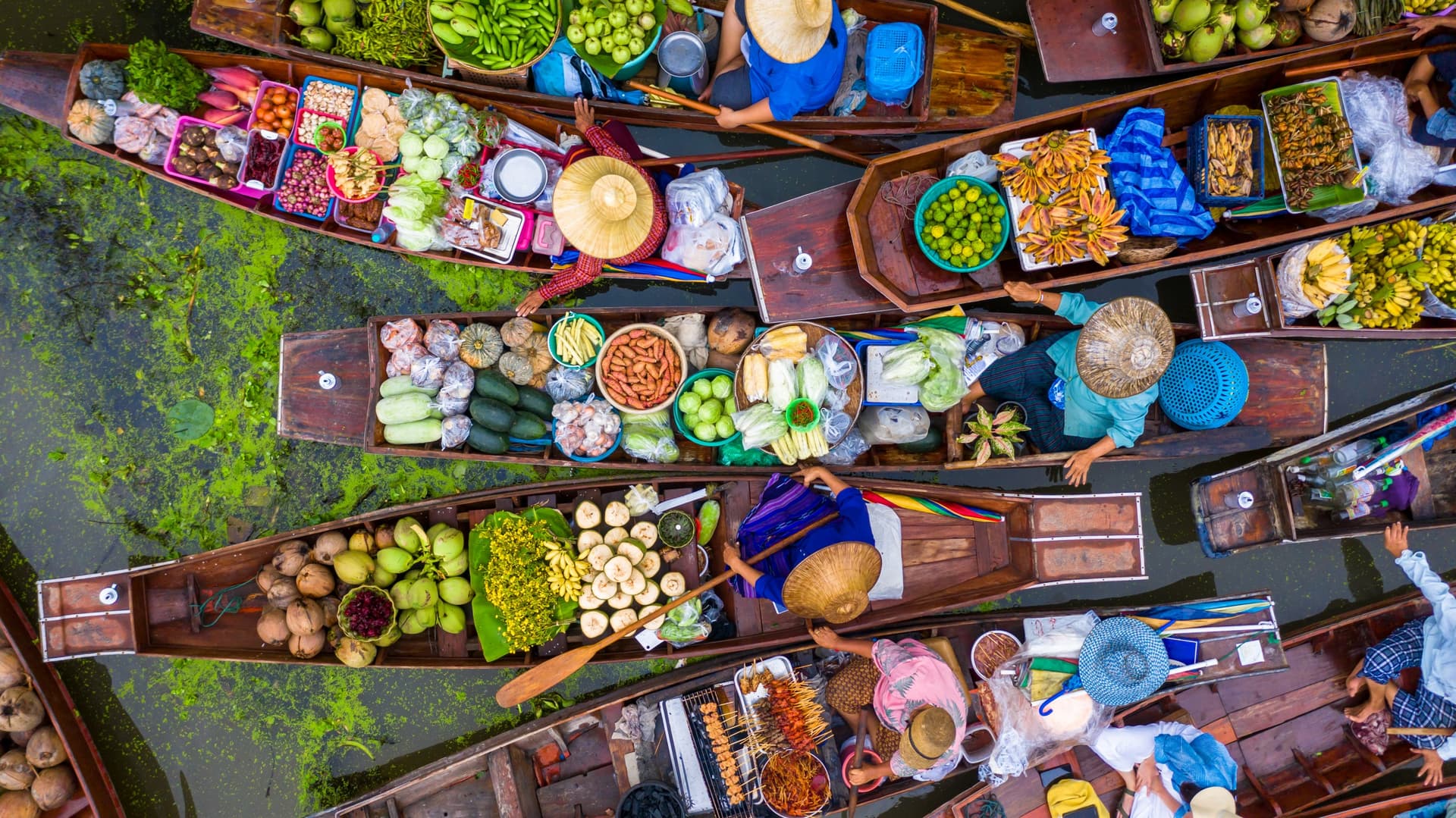 Los mercados flotantes para descubrir cerca de Bangkok