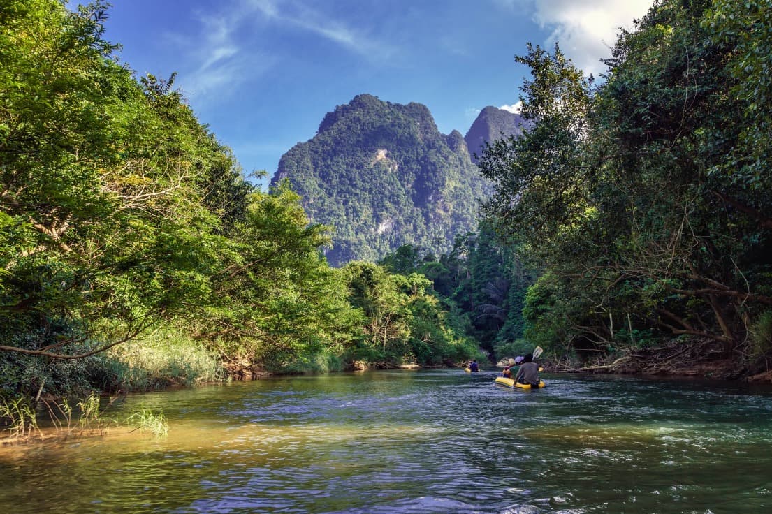 tropical river national park khao sok