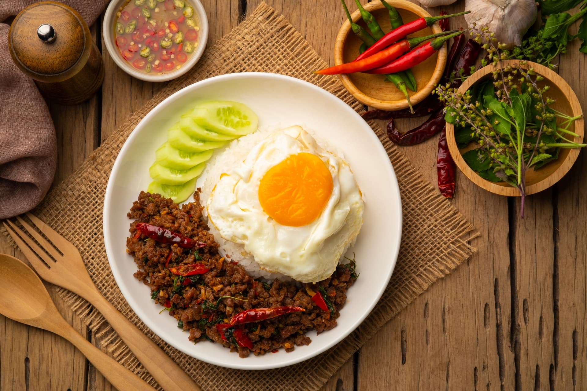 Pad Kra Pao: la receta del irresistible salteado tailandés con albahaca